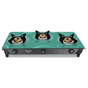 Glasstop gas stove